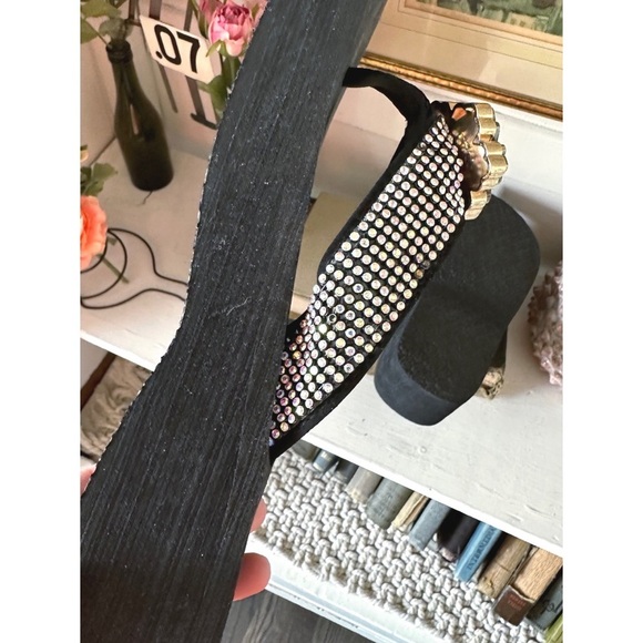 Rhinestone iridescent rhinestone sandals - Picture 4 of 4